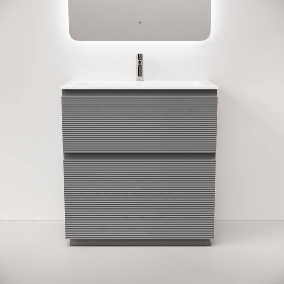 Тумба напольная с раковиной Sancos Folk Floor 80 см FL80FES, Ergraut soft (раковина Grace CN7012) фото 3
