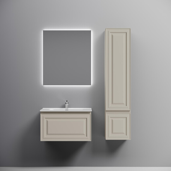 Тумба подвесная с раковиной Sancos Very 70 см VR70CE, Beige soft (раковина Element ​CN7007​) фото 6