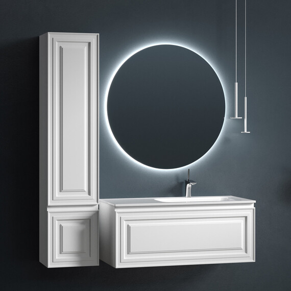 Тумба подвесная с раковиной-столешницей Sancos Very 100 см VR100RW, Bianco (раковина Grace ​CN7015​) фото 5