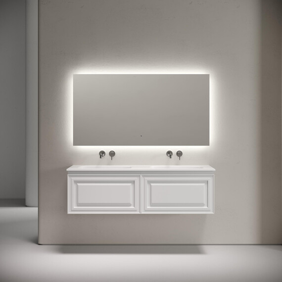 Тумба подвесная с раковиной-столешницей Sancos Very 140 см VR70W, Bianco (раковина Grace ​CN7022wx​) фото 6