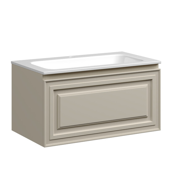 Тумба подвесная с раковиной Sancos Very 80 см VR80CE, Beige soft (раковина Grace ​CN7012​) фото 2