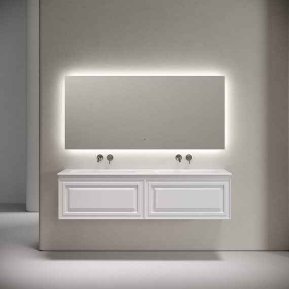 Тумба подвесная с раковиной-столешницей Sancos Very 160 см VR80W, Bianco (раковина Grace ​CN7023wx​) фото 5