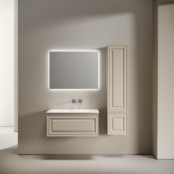 Тумба подвесная с раковиной Sancos Very 90 см VR90CE, Beige soft (раковина Grace ​CN7019wx​) фото 5