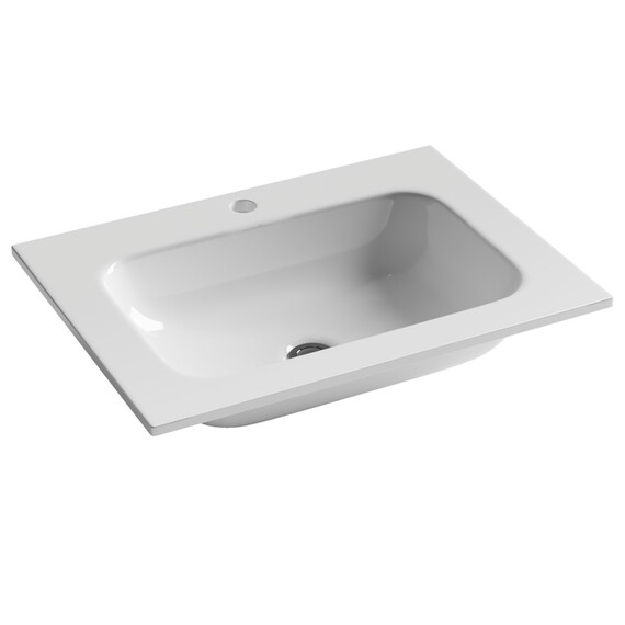 Тумба подвесная с раковиной Sancos Nature 1.0 60 см MR1.060EG, дуб галифакс натуральный (раковина Grace CN7011) фото 3