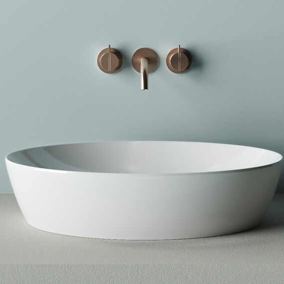 Тумба подвесная с раковиной Sancos Very 80 см VR80CE, Beige soft (раковина Element CN5018, столешница TT80A1) фото 8