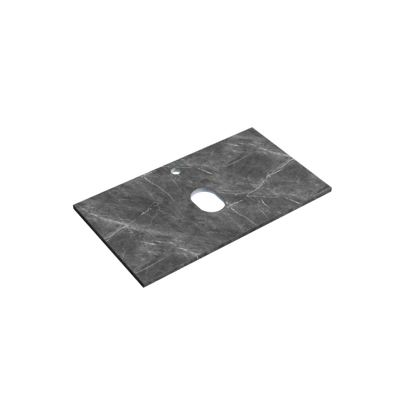Тумба подвесная с раковиной Sancos Very 80 см VR80W, Bianco (раковина Element CN6009, столешница TT80A1X) фото 3