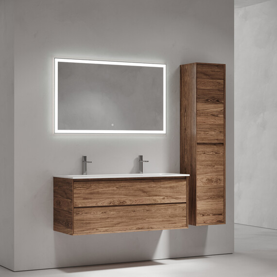 Тумба подвесная с раковиной Sancos Nature 2.0 120 см MR2.0120ECH, дуб чарльстон (раковина Grace ​CN7016) фото 4