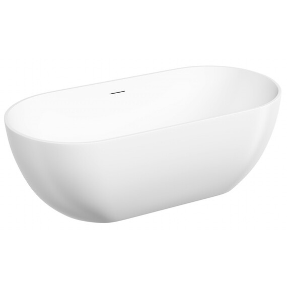 Ванна отдельностоящая Sancos Leaf 170x80 см FB20MW, белый матовый фото 2
