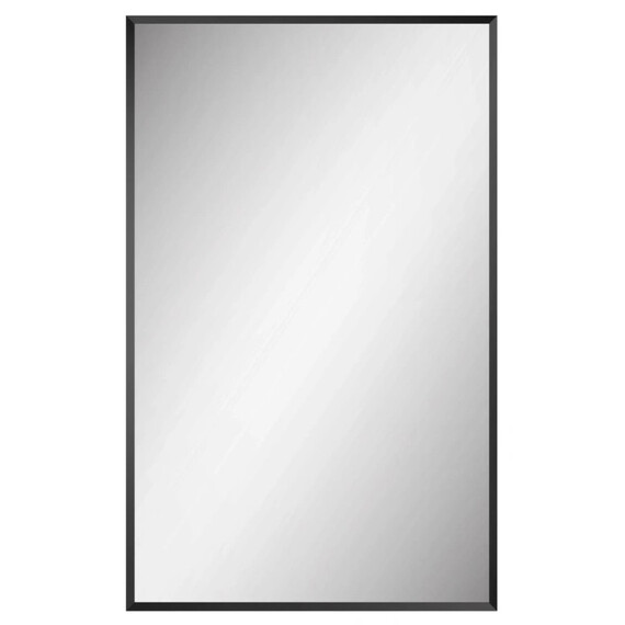 Зеркало BelBagno 50 см SPC-AL-500-800 Nero, чёрный фото 