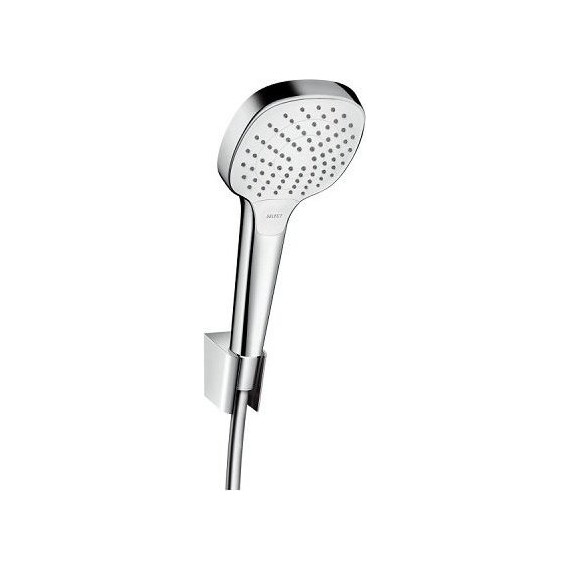 Душевой гарнитур Hansgrohe Croma Select E Vario Porter 26413400, белый/хром фото 