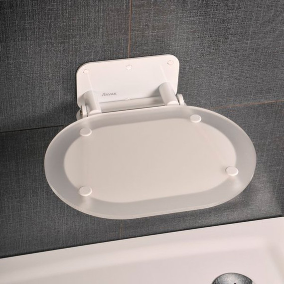 Сиденье для душа Ravak CHROME CLEAR/WHITE B8F0000028 фото 