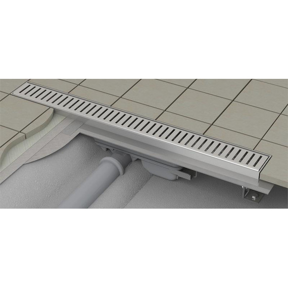 Трап AlcaPlast APZ101-850 Low, Цвет производителя: нержавеющая сталь/глянец, нержавеющая сталь/мат, Размер трапа: 850 фото 3