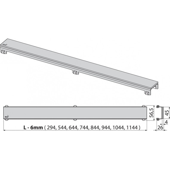 Решетка AlcaPlast POSH-650MN для трапа фото 2