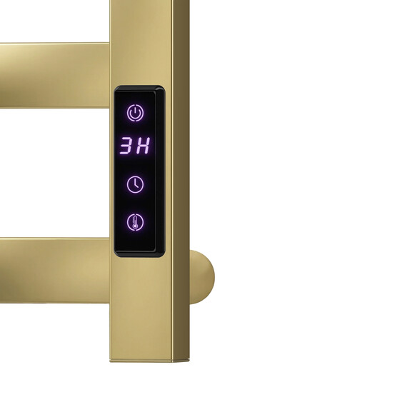 Полотенцесушитель электрический Apextermo Терра П6 400x600 мм TR00164GLB (скрытое подключение) золото матовое фото 4