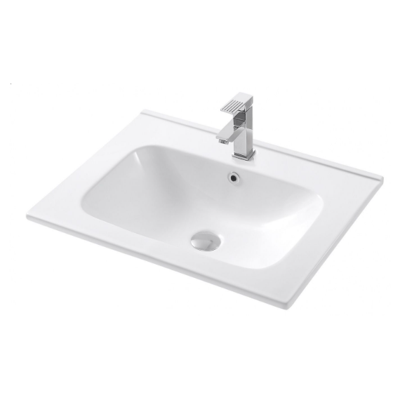 Тумба подвесная с раковиной Art&Max Elegant AM-ELEGANT-600-2C-SO-BM-LED 60 см (раковина AM7110-60) белый матовый фото 2