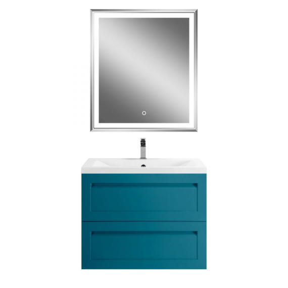 Тумба подвесная с раковиной Art&Max Платино AM-Platino-750-2C-SO-TM 75 см (раковина AM-LAV-750-MR-A) бирюзовый матовый фото 6