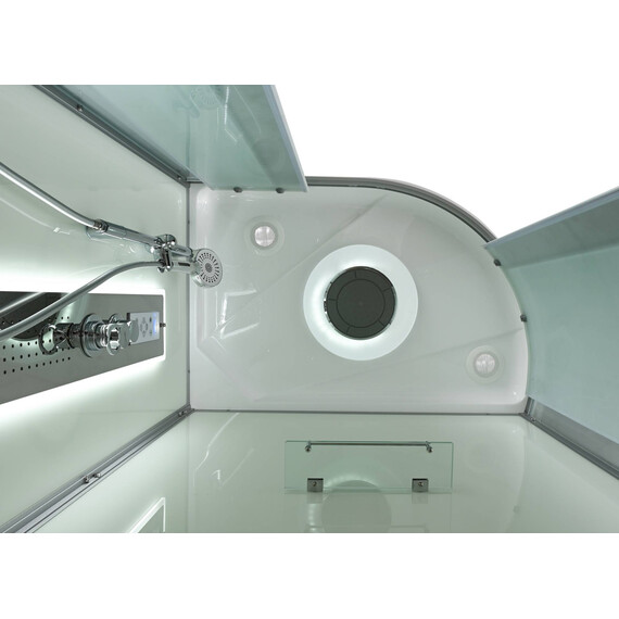 Гидробокс Avacan 120x80 см D3012LLED, хром/матовое (безсиликоновая сборка) фото 11