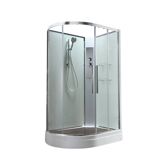Душевая кабина Avacan 110x80 см EM2811RNT, хром/прозрачное (безсиликоновая сборка) фото 2