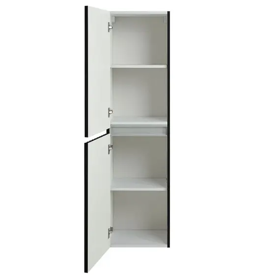 Пенал подвесной Art&Max Elegant 40 см AM-ELEGANT-1500-2А-SO-NM-LED, чёрный матовый фото 2
