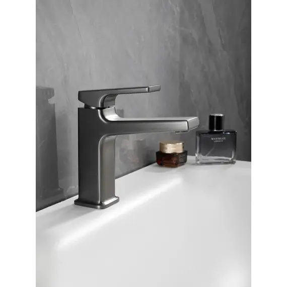 Смеситель для раковины Haiba HB10831-3, оружейная сталь фото 5