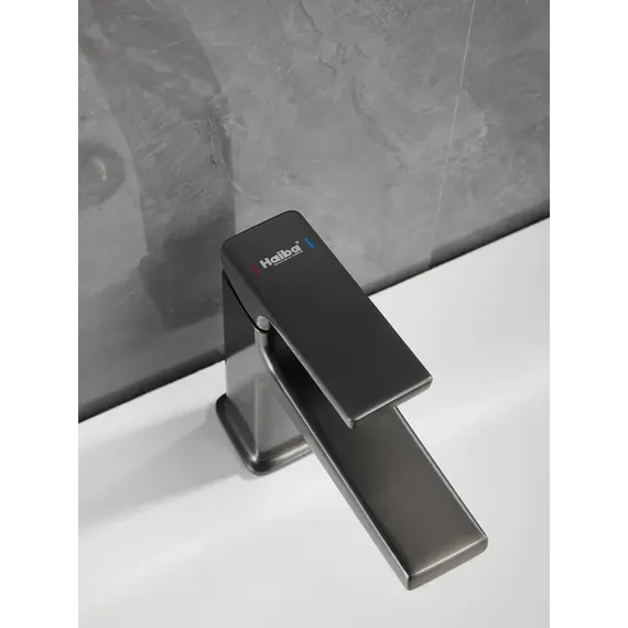 Смеситель для раковины Haiba HB10831-3, оружейная сталь фото 18