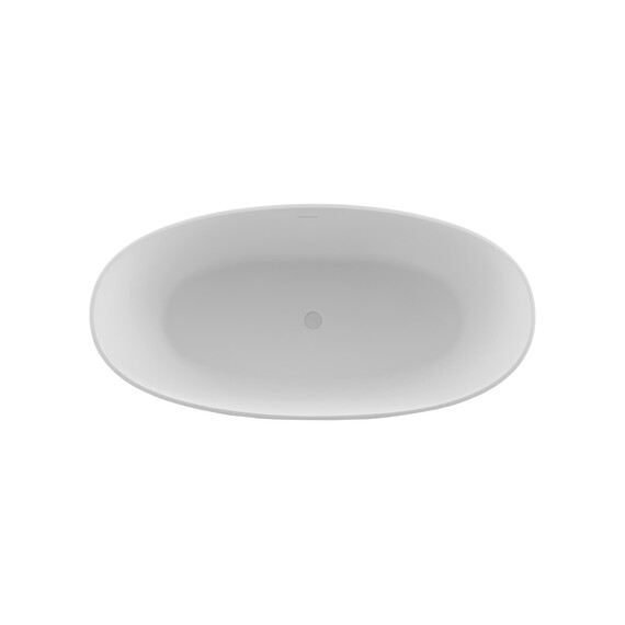 Ванна отдельностоящая Solid Surface Vincea 160x75 см VBT-4S06-1600MW, белый матовый фото 3