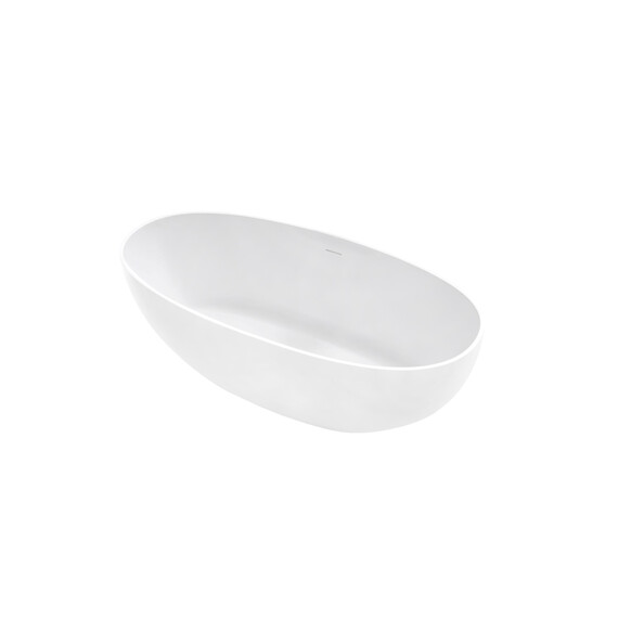 Ванна отдельностоящая Solid Surface Vincea 160x75 см VBT-4S06-1600MW, белый матовый фото 2