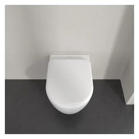 Унитаз подвесной безободковый Villeroy&Boch Skyla 5656CL01 с крышкой микролифт (система смыва TwistFlush) фото 4