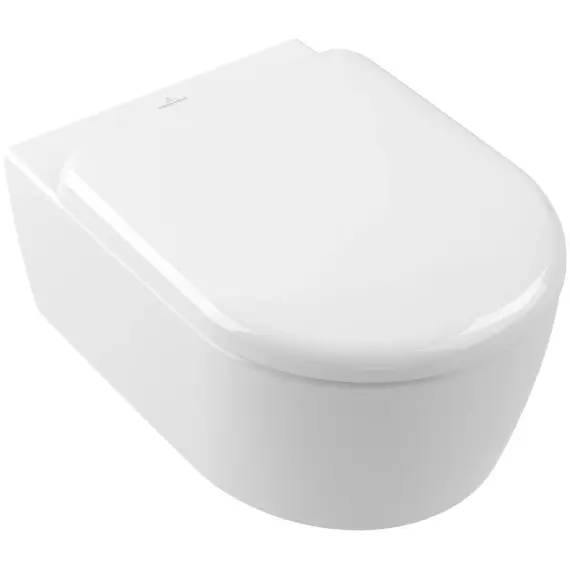 Унитаз подвесной безободковый Villeroy&Boch Skyla 5656CL01 с крышкой микролифт (система смыва TwistFlush) фото 2