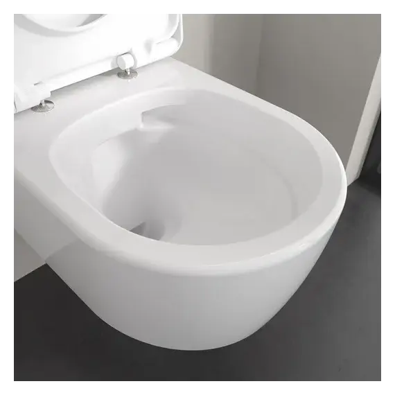 Унитаз подвесной безободковый Villeroy&Boch Skyla 5656CL01 с крышкой микролифт (система смыва TwistFlush) фото 7