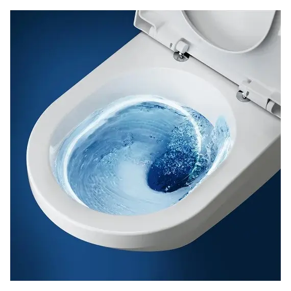 Унитаз подвесной безободковый Villeroy&Boch Skyla 5656CL01 с крышкой микролифт (система смыва TwistFlush) фото 8