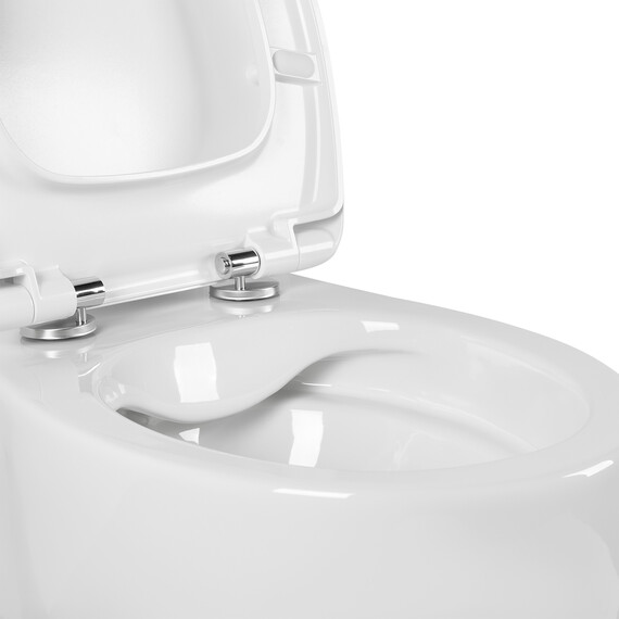 Инсталляция с подвесным унитазом комплект SET AQUATEK АЛЬТАИР cm-042 4в1 (рама AQUATEK INS-0000025 + крепление KKI-0000002 + кнопка KDI-0000042 + унитаз AQ1980-00 + тонкое сиденье soft-close) фото 9