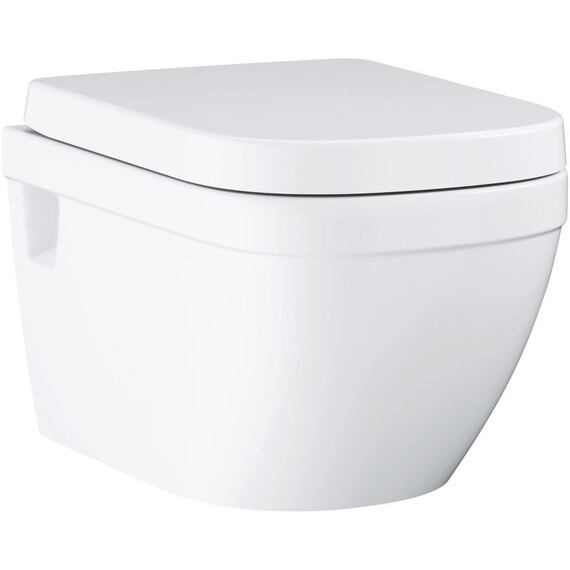 Унитаз подвесной безободковый Grohe Euro Ceramic 39703000 с крышкой микролифт фото 2