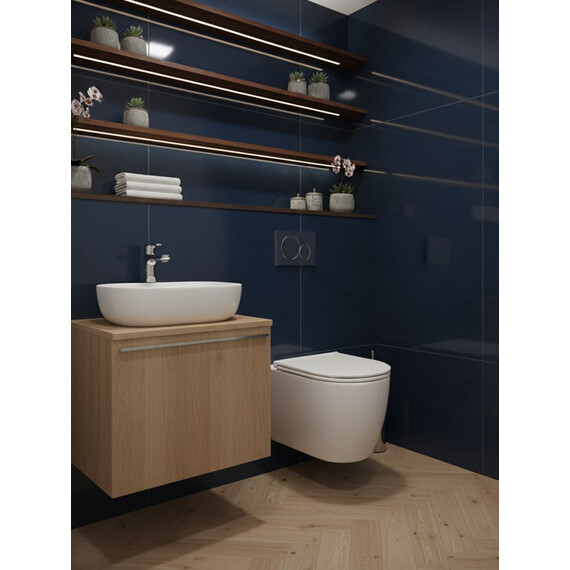 Унитаз подвесной безободковый Grohe Clova Ceramic Oval 422813000P с крышкой микролифт фото 10