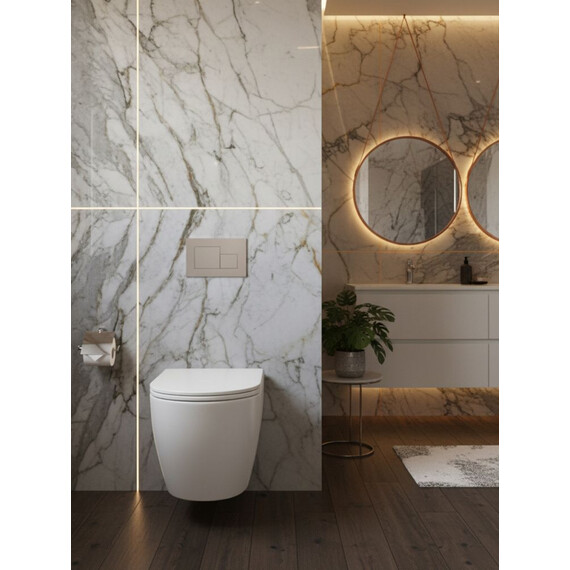 Унитаз подвесной безободковый Grohe Clova Ceramic Oval 422813000P с крышкой микролифт фото 12