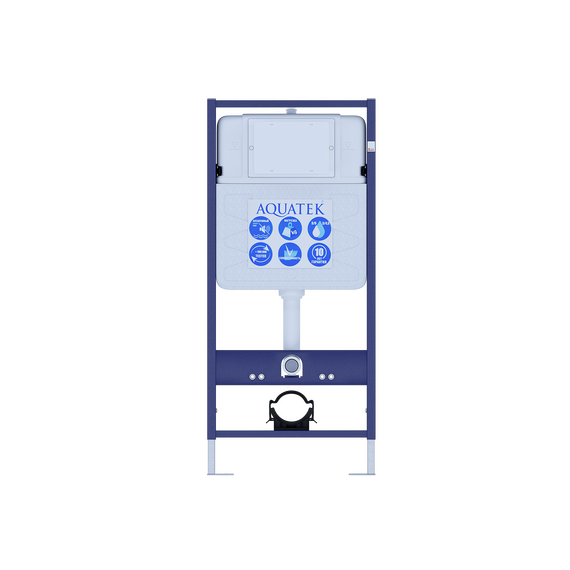 Инсталляция с подвесным унитазом комплект Set AQUATEK БЕТТА унитаз Aquatek БЕТТА AQ1253W-00 + тонкое сиденье soft-close + инсталляция AQUATEK Standard INS-0000012 фото 2