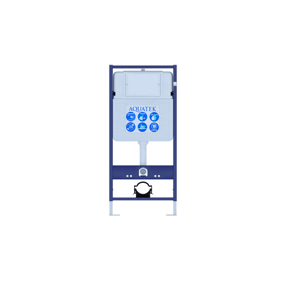 Инсталляция с подвесным унитазом комплект Set AQUATEK ВЕГА-KKI2 (инсталляция Standart INS-0000012+ унитаз ВЕГА AQ1905-00 + крепление к стене KKI-0000002) фото 2