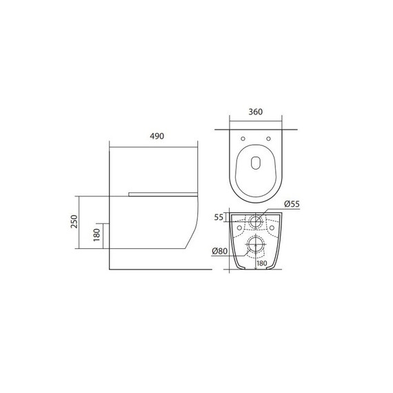 Инсталляция с подвесным унитазом комплект: SET AQUATEK ЕВРОПА cmp017/023 (рама AQUATEK INS-0000023, клавиша KDI-0000017, крепеж KKI-0000002 +унитаз ЕВРОПА AQ1106-00 с тонким сиденьем sc) фото 17