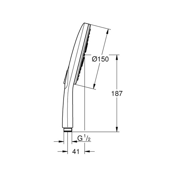 Ручной душ Grohe Rainshower 26590000 фото 9
