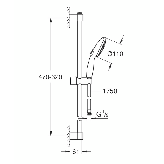 Душевой гарнитур Grohe Tempesta 27598003 фото 4