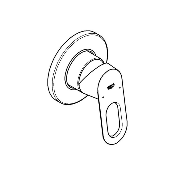 Смеситель для душа Grohe BauLoop 29042000 (со скрытой частью) фото 2