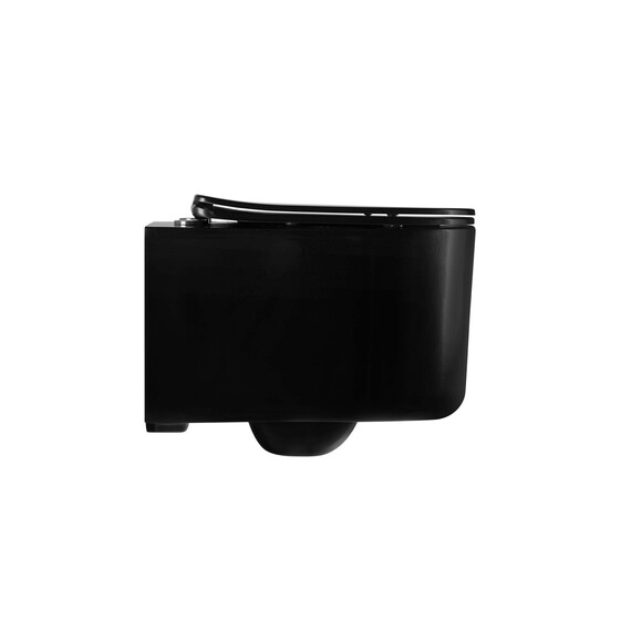 Инсталляция с подвесным унитазом комплект: SET AQUATEK МИЯ-MB-020 4в1 (рама AQUATEK Standard INS-0000020 + крепеж KKI-0000002 + клавиша KDI-0000020 + унитаз AQ2004-MB с тонким сиденьем soft-close) фото 5