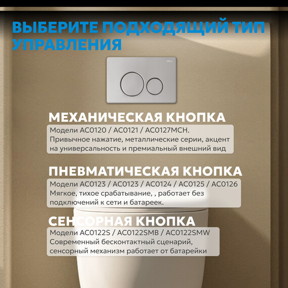 Кнопка смыва Abber AC0121MCH (кнопка металлическая) цвет хром матовый фото 4