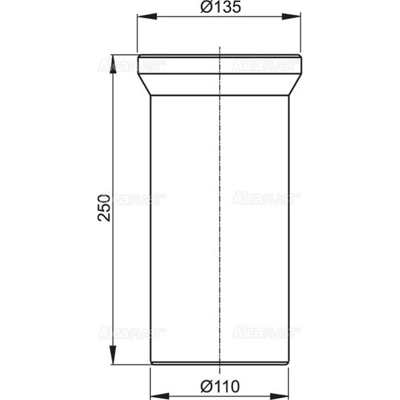 Патрубок для унитаза AlcaPlast A91-250 фото 2