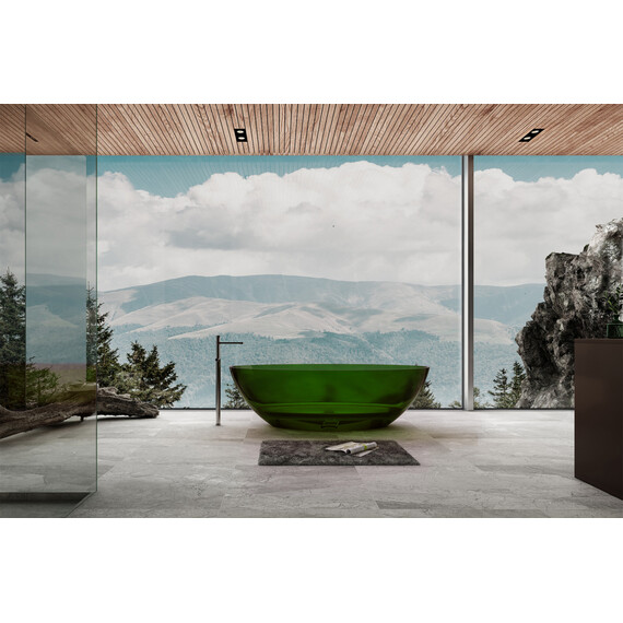 Ванна прозрачная Abber Kristall 180x85 см AT9702Emerald, зеленый фото 2