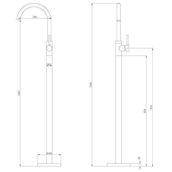 Смеситель для раковины напольный Abber Wasser Kreis AF8141RG, розовое золото, Цвет производителя: розовое золото фото 12