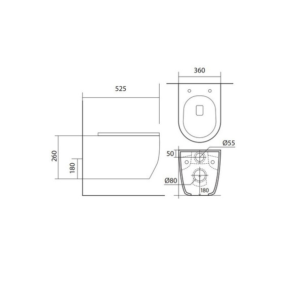 Инсталляция с подвесным унитазом комплект: SET ЕВРОПА New-INS17-043 4в1 (рама AQUATEK INS-0000017 + крепление KKI-0000002 + кнопка KDI-0000043 + унитаз AQ1106L-00 + тонкое сиденье с механизмом soft close) фото 17