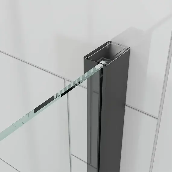 Душевое ограждение Veconi Ottimo 110х90 см OP20B-SP-11090-12-C9, чёрный/тонированное фото 5