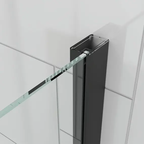 Душевое ограждение Veconi Ottimo 100х90 см OP20GR-SP-10090-12-C9, графит/тонированное фото 5