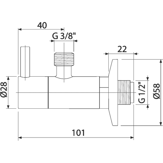 Угловой вентиль AlcaPlast ARV001-Antic с фильтром - 2 Угловой вентиль AlcaPlast ARV001-Antic с фильтром фото 2